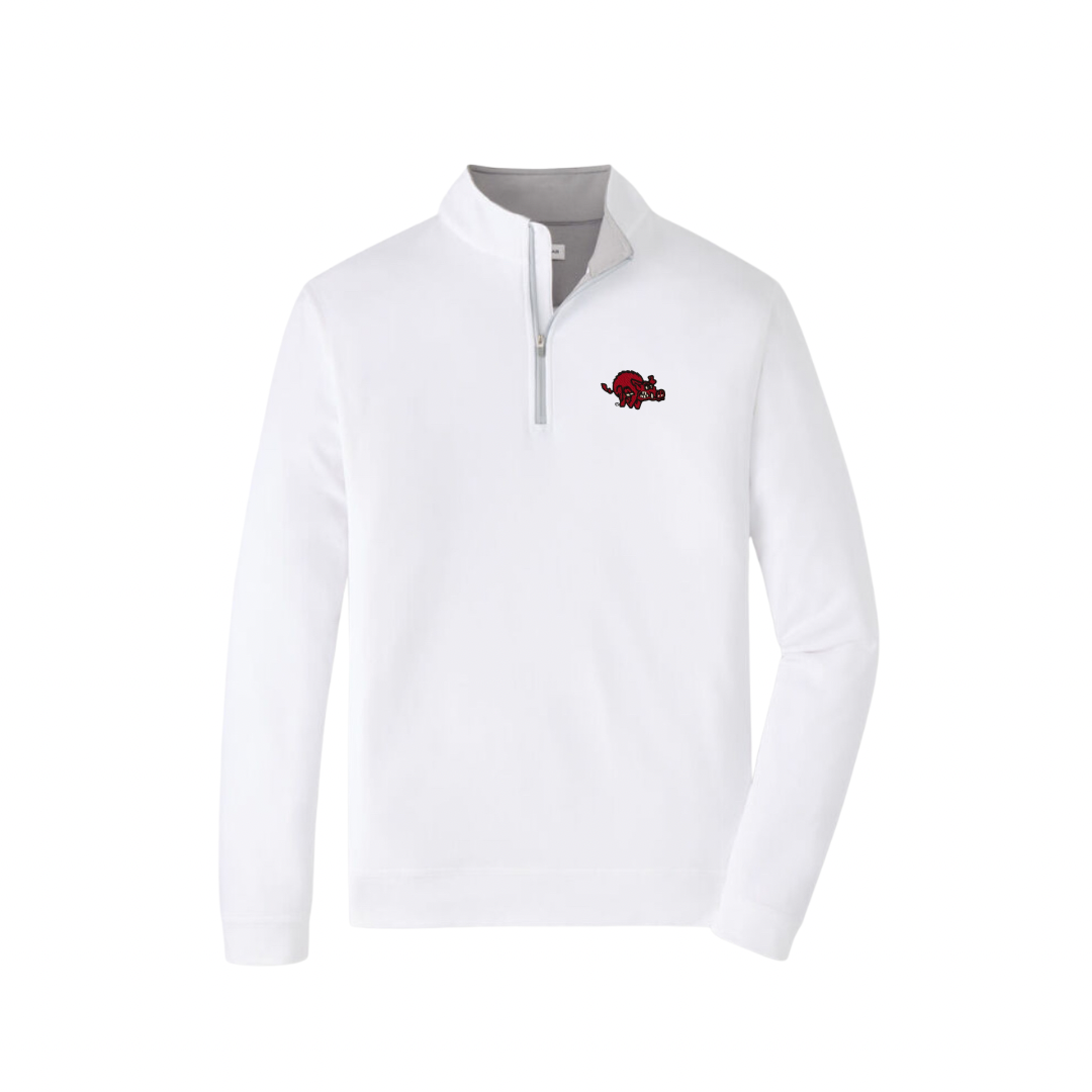 Crazy Hog Perth Performance Quarter-Zip| White