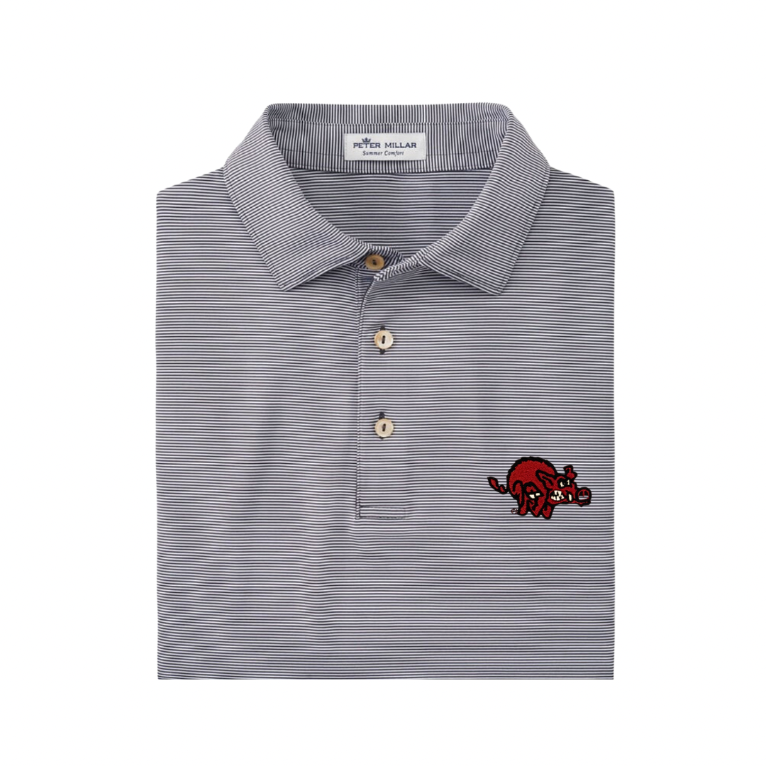 Stripe Crazy Hog Polo| Iron
