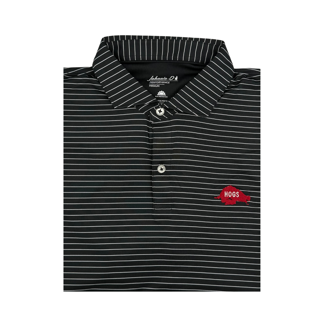 Johnnie-O 70s Vintage Hog Polo | Black