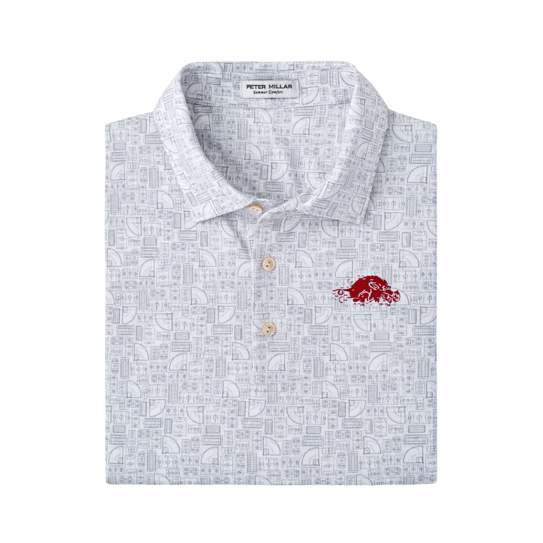 Youth Running Hog Polo | White