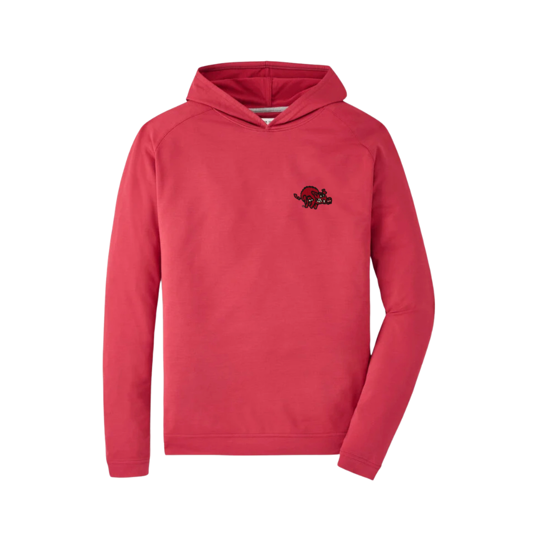 Crazy Hog Pine Hoodie| Crimson