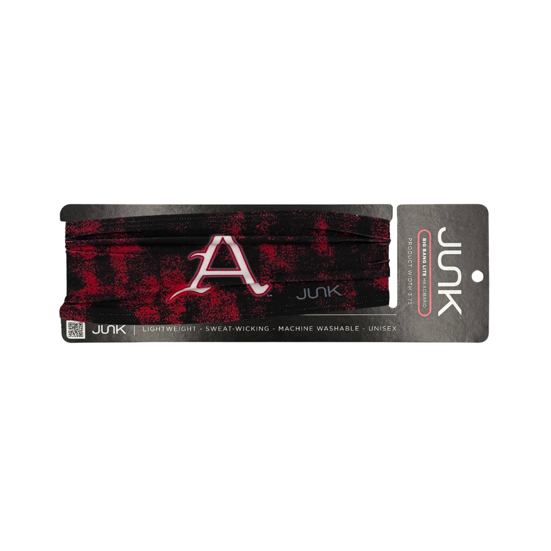 JUNK Razorback Headband | Crimson + Black