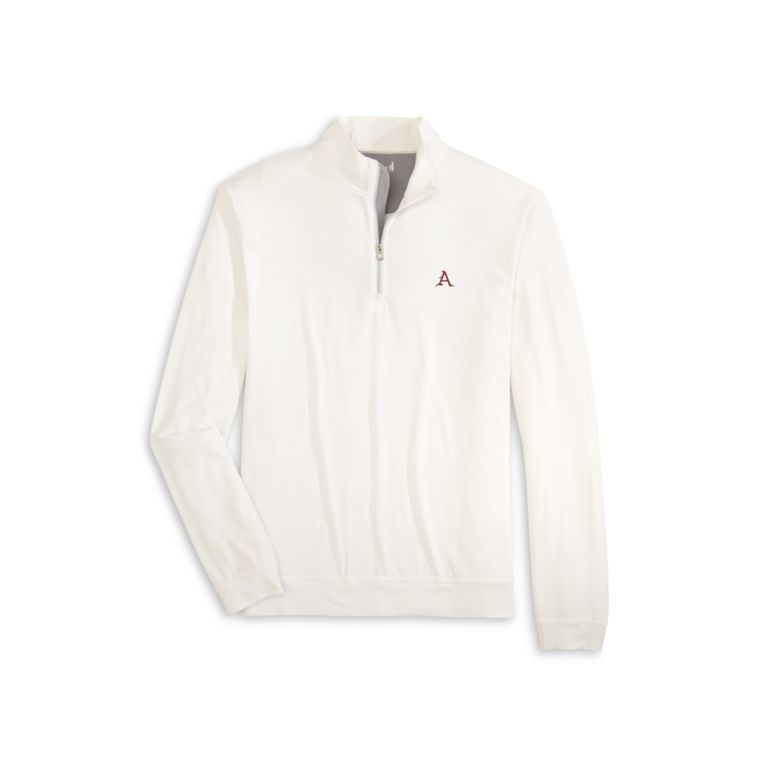 Johnnie-O Arkansas 'A' Motion 1/4 Zip | White