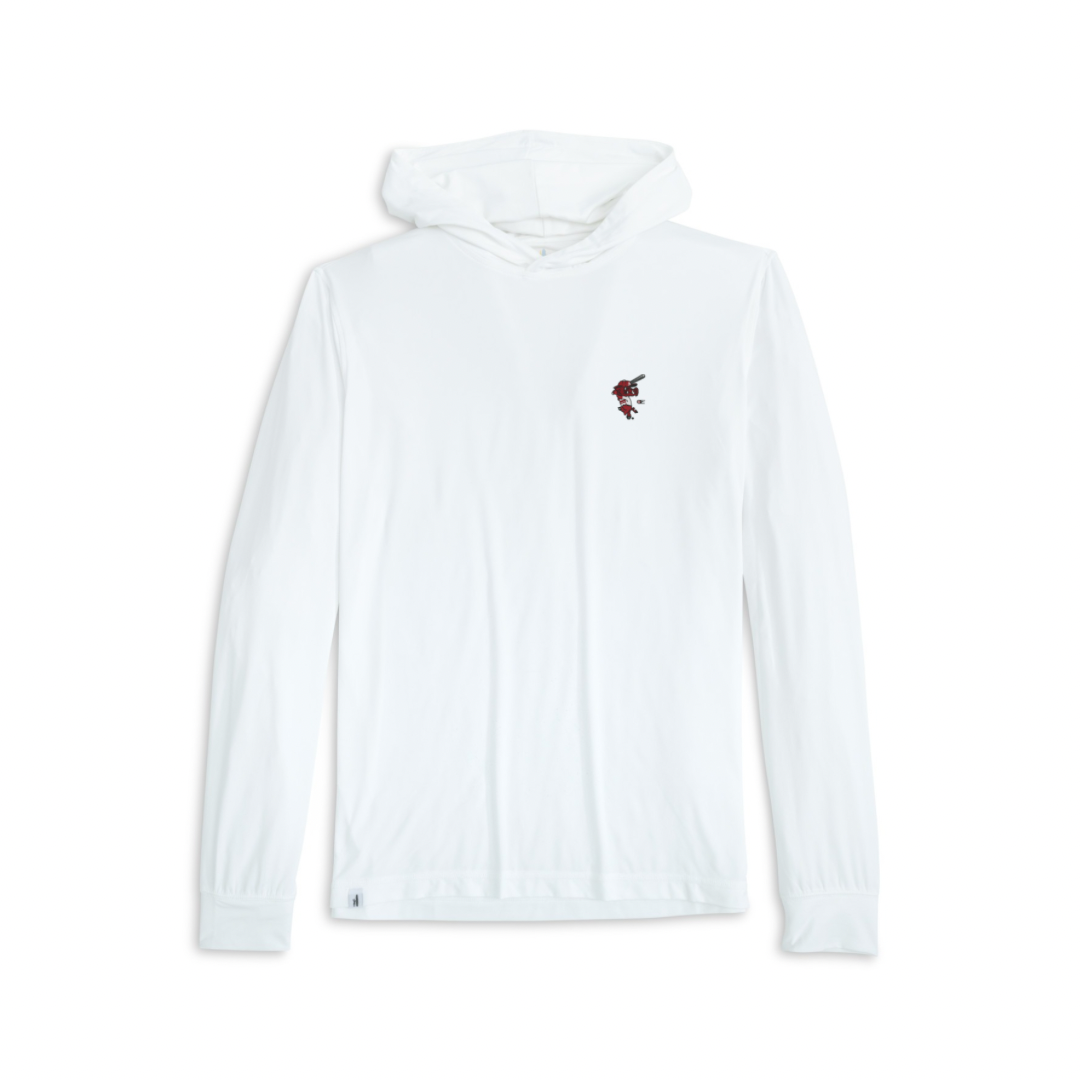 Johnnie-O Hitting Ribby Hoodie | White