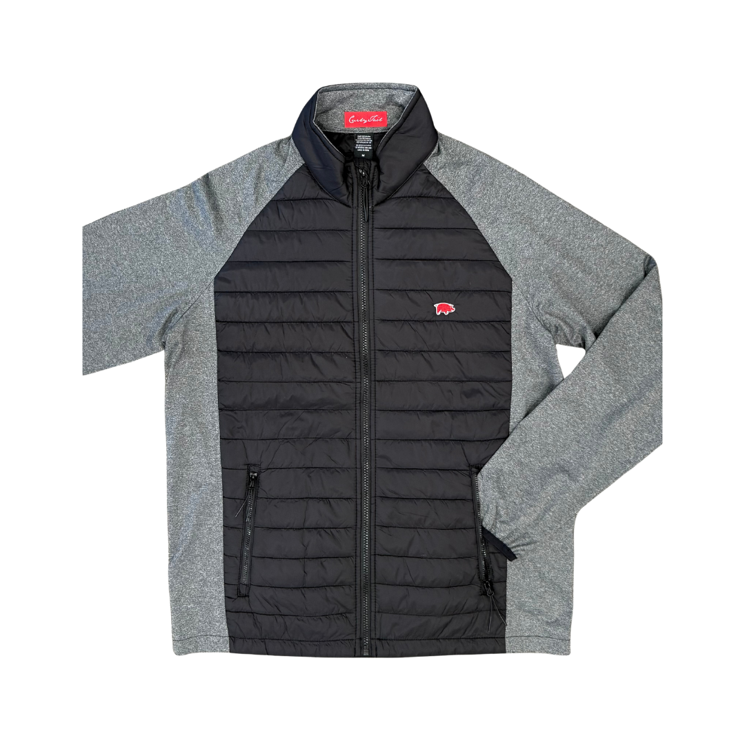 Curly Tail Full Zip Jacket | Black/Grey