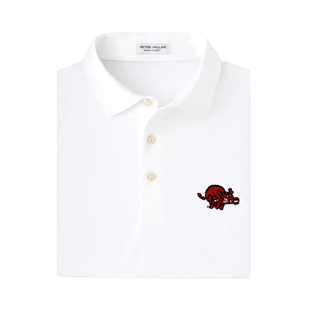 Crazy Hog Polo| White
