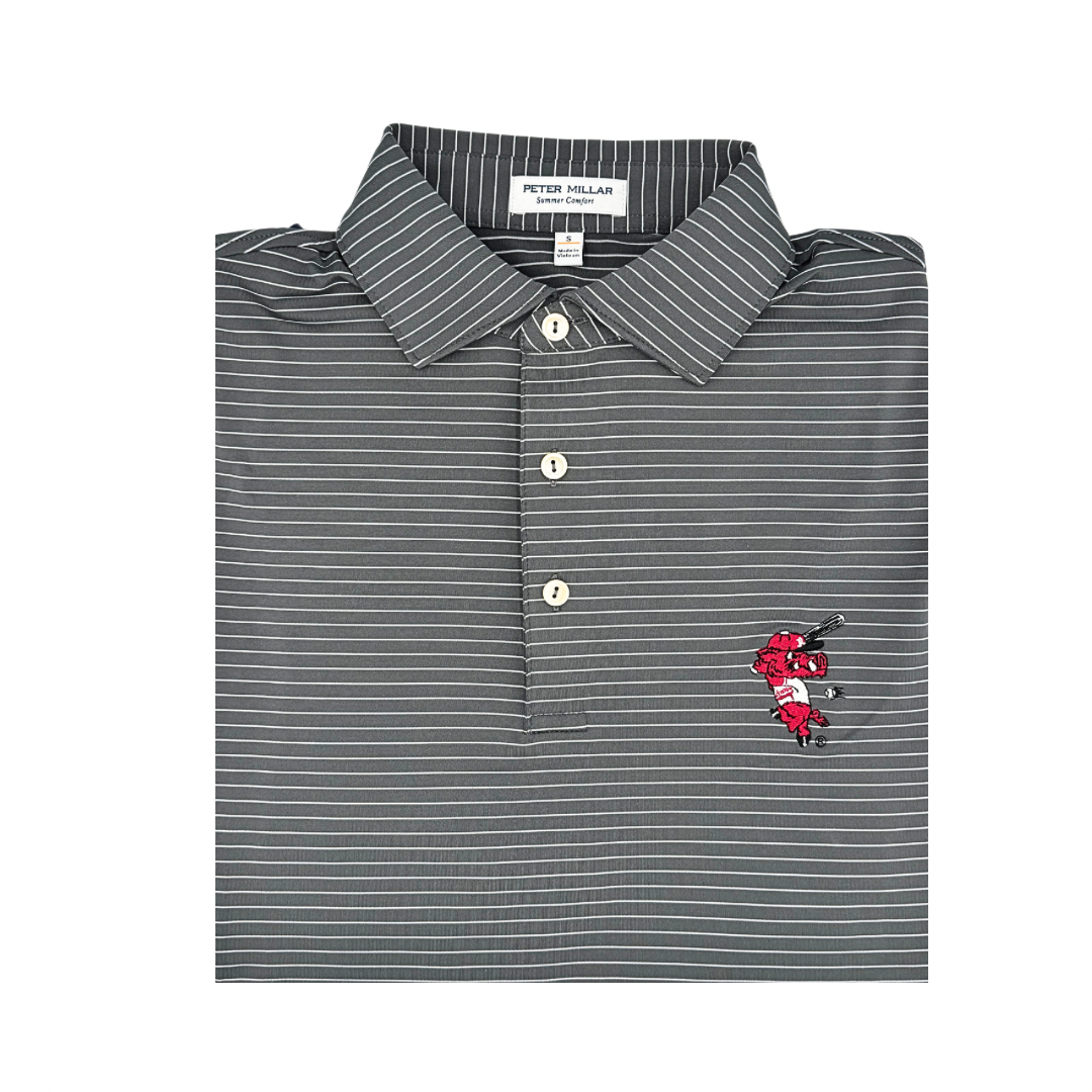 Hitting Ribby Stripe Polo | Iron