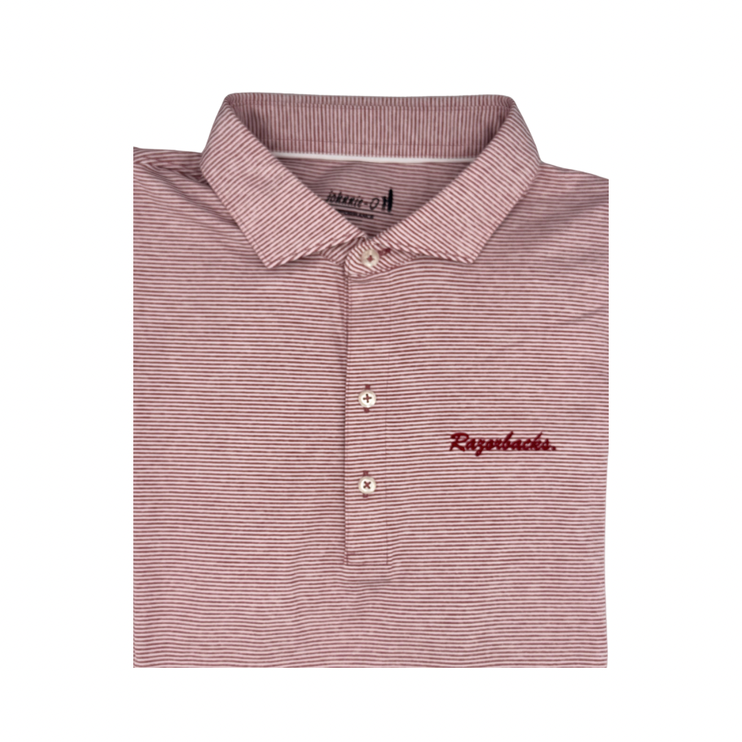 Razorback Script Polo| Crimson