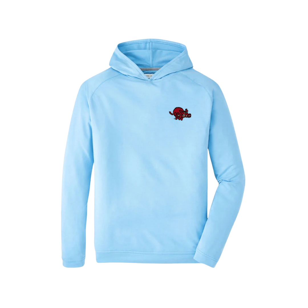 Crazy Hog Pine Hoodie| Cottage Blue