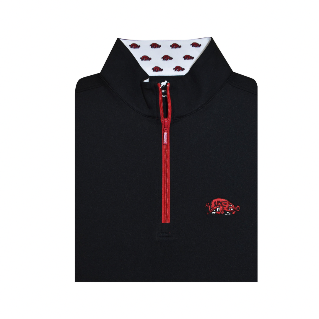 Horn Legend Arkansas Slobber Hog 1/4 Zip | Black – Walker Brothers Horn Legend Arkansas Slobber Hog 1/4 Zip | Black – Walker Brothers