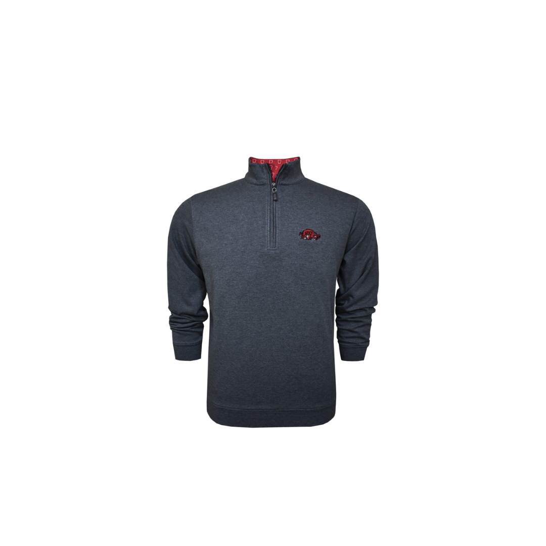 Horn Legend Arkansas Slobber Hog 1/4 Zip | Charcoal