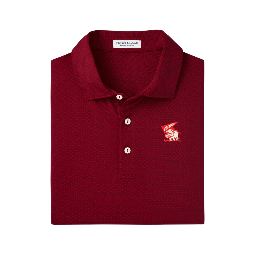 Pennant Hog Polo | Crimson