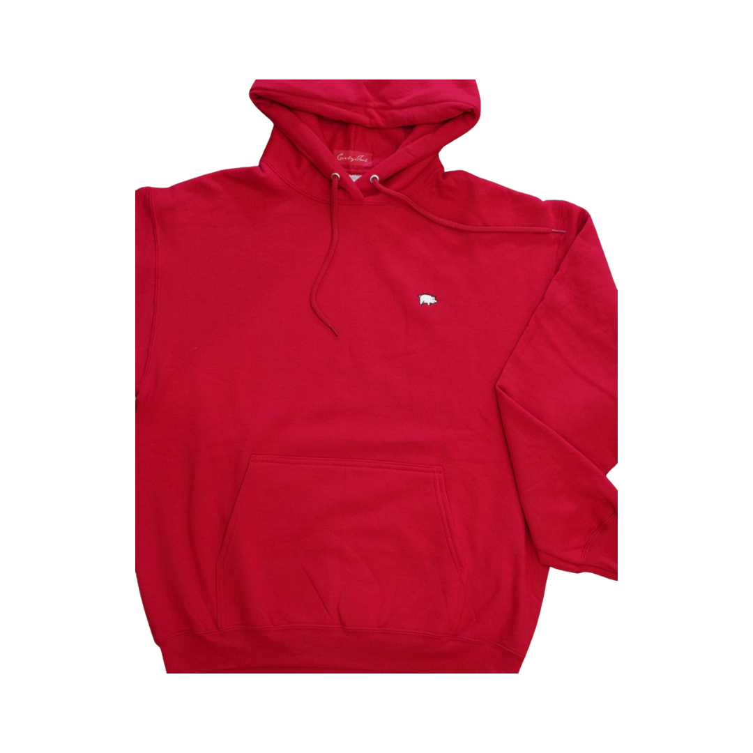 Curly Tail Hoodie | Red