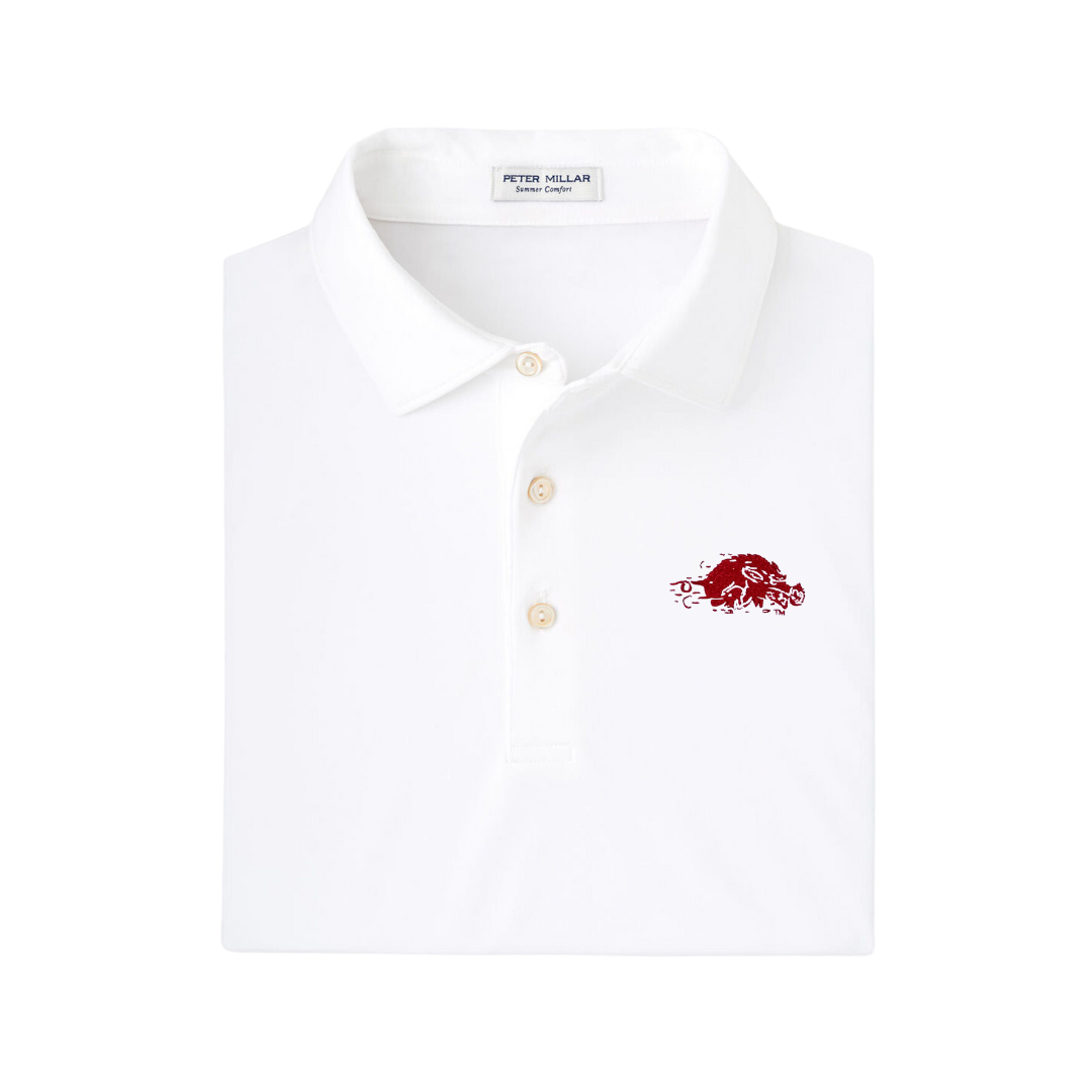 Running Hog Jersey Polo | White
