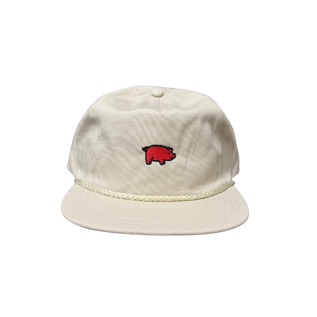 Curly Tail Rope Hat| Stone