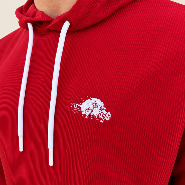 Running Hog Hoppin Hoodie| Crimson