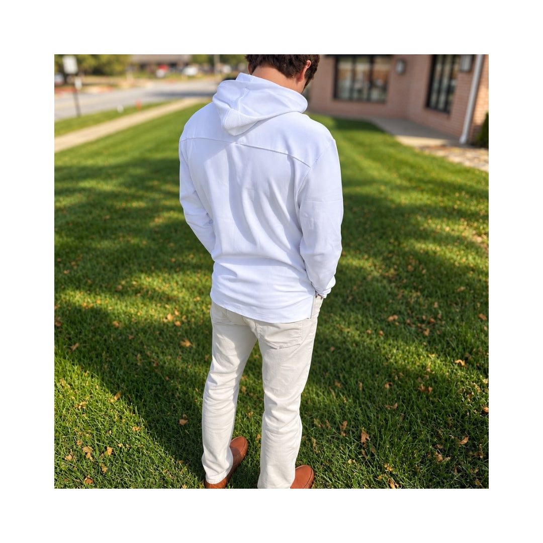 Hog Leaning on 'A'  Hoodie| Crimson