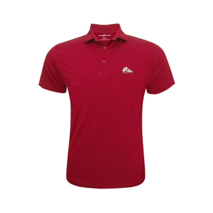 Horn Legend Running Hog Polo | Crimson / Grey