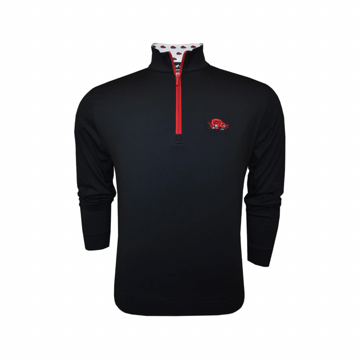 Arkansas Slobber Hog 1/4 Zip| Black