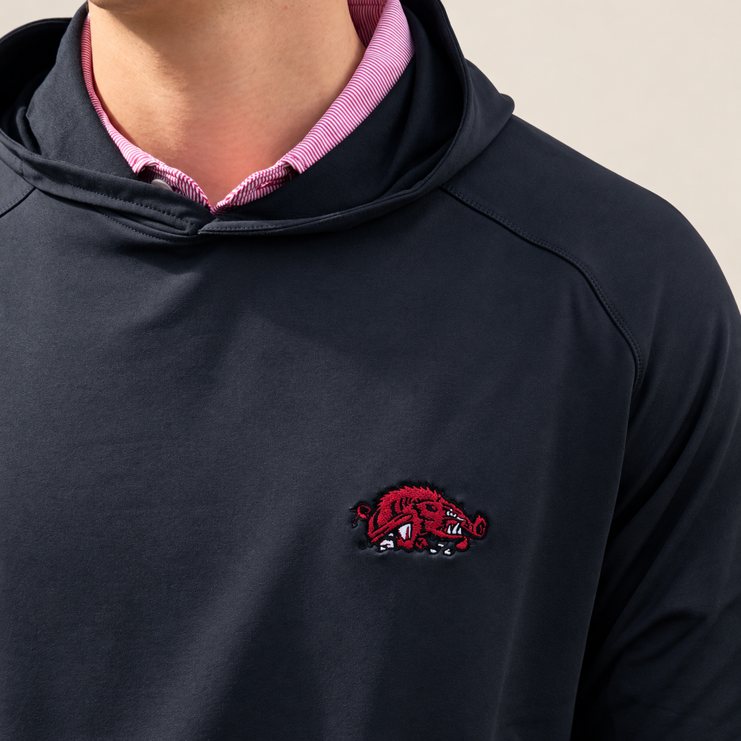 Slobbering Hog Pine Performance Hoodie| Black