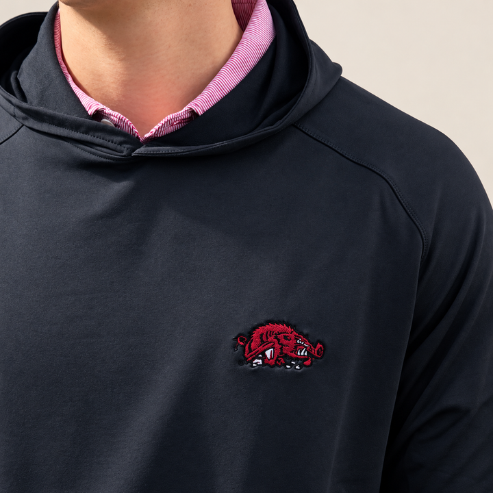Slobbering Hog Pine Performance Hoodie| Black
