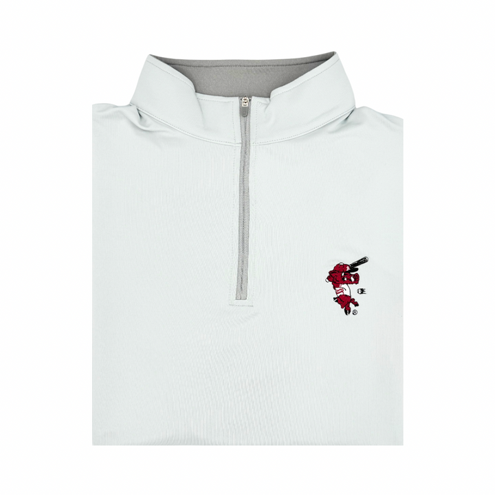 Hitting Ribby 1/4 Zip | British Grey