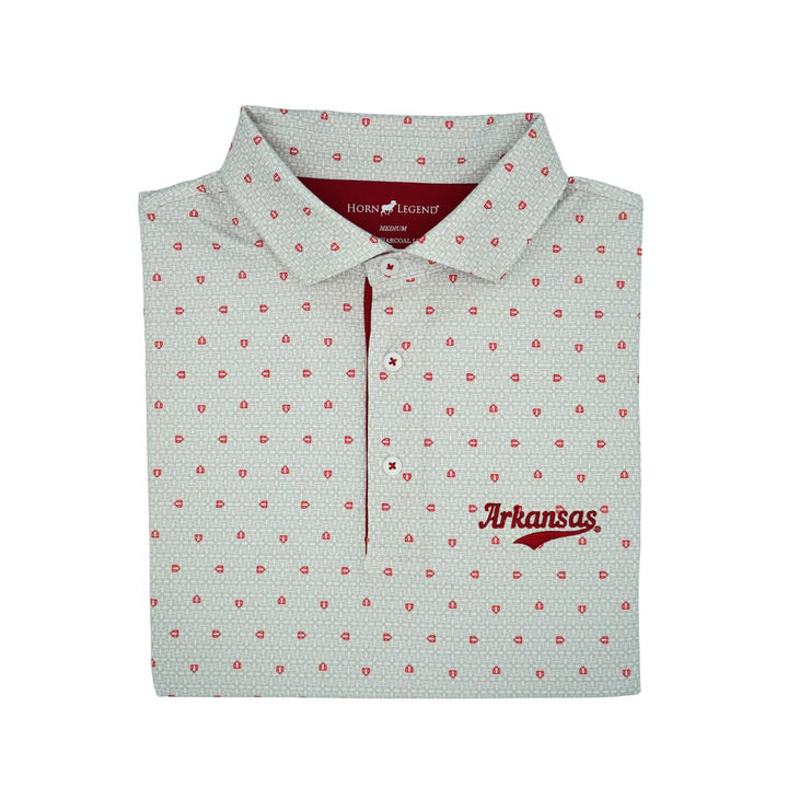Homeplate with Arkansas Script Polo