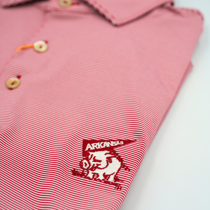 Peter Millar Pennant Hog Polo | Crimson