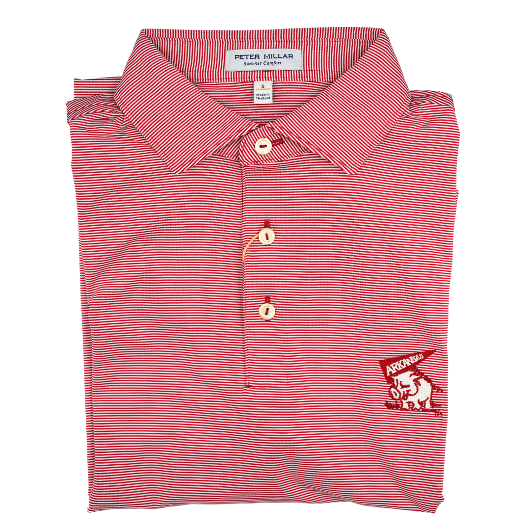 Peter Millar Pennant Hog Polo | Crimson