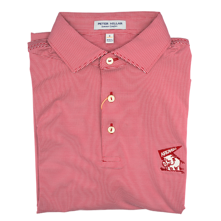 Peter Millar Pennant Hog Polo | Crimson