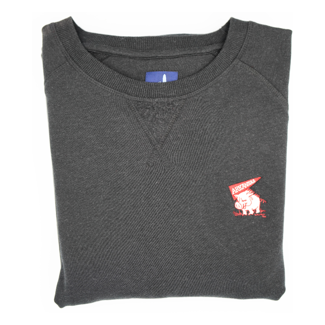 Johnnie O Pennant Hog Crewneck | Black