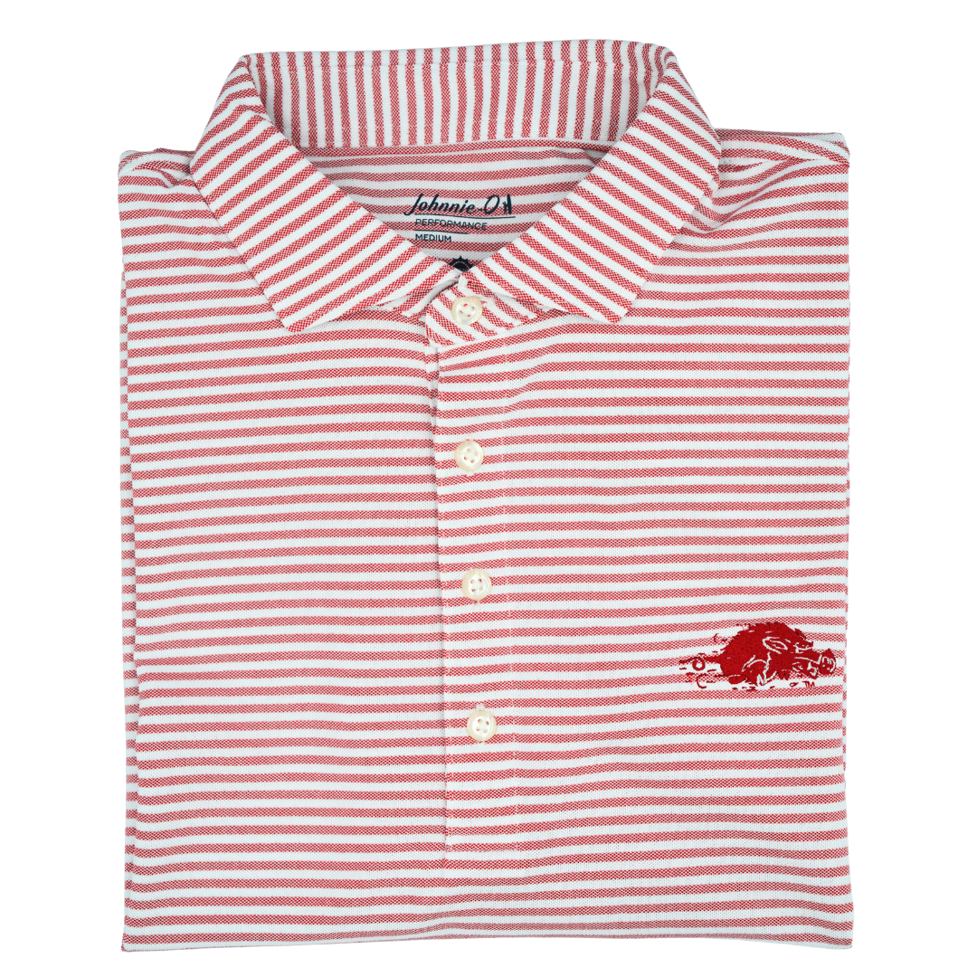 Johnnie-O Slobbering Hog Polo | Crimson