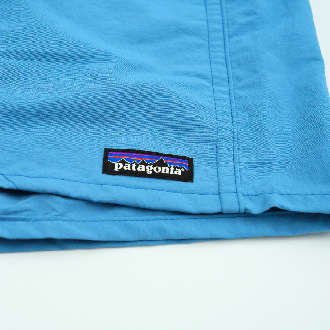 Curly Tail X Patagonia Mens Baggies Shorts 5 in | Shore Blue