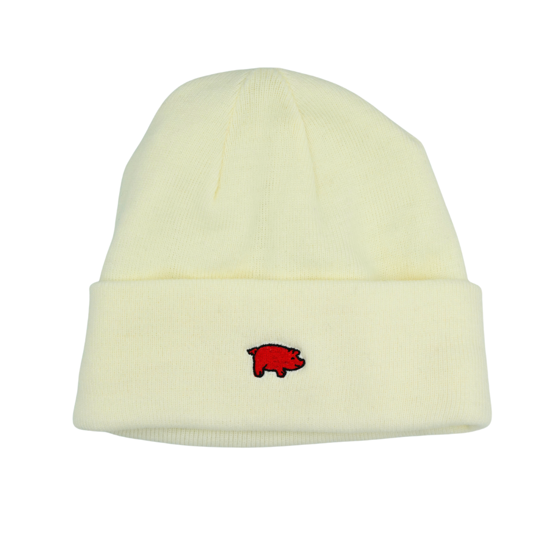 Curly Tail Nor'Easter Hat (Beanie) | White