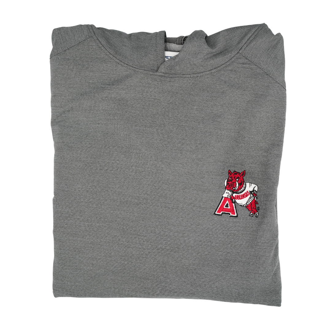 Peter Millar Hog Leaning on A Pine Performance Hoodie | Iron