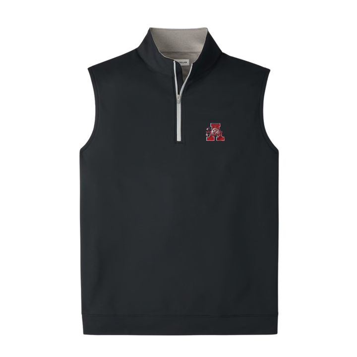 Peter Millar Hog in Front of 'A' Performance 1/4 Vest | Black