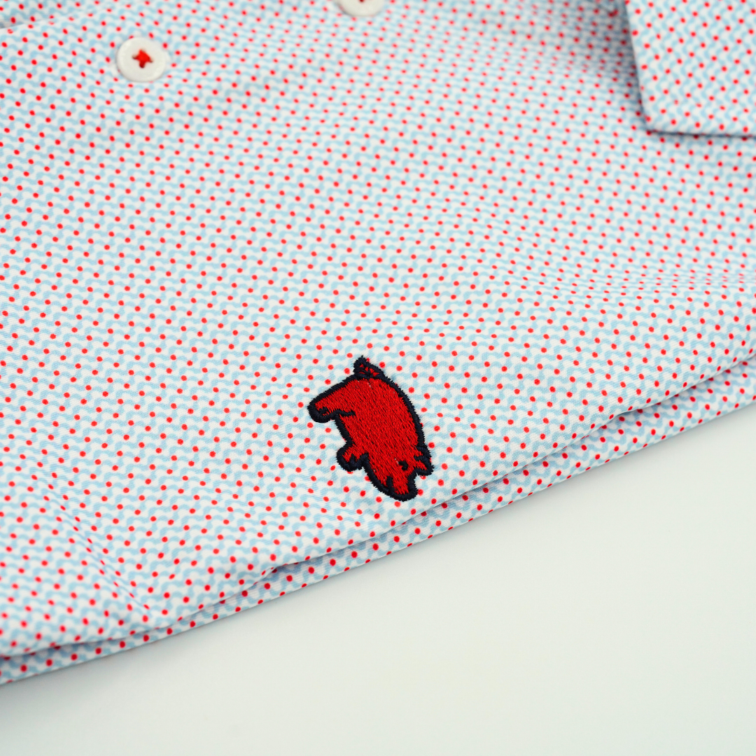 Horn Legend X Curly Tail USA Polo | White / Serenity / Red