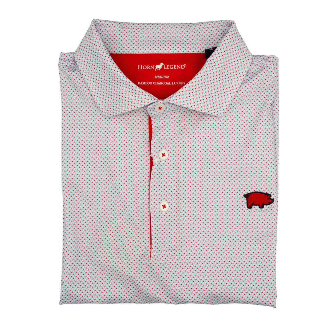 Horn Legend X Curly Tail USA Polo | White / Serenity / Red
