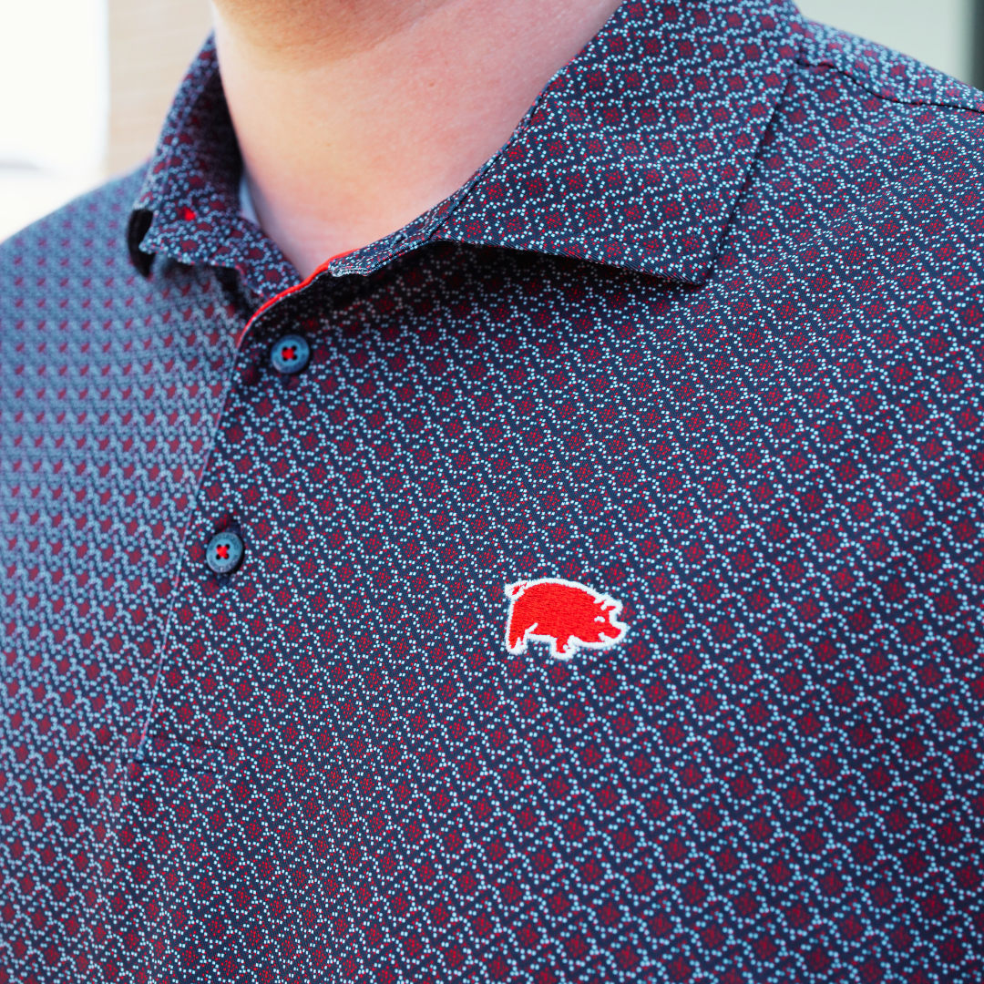 Horn Legend X Curly Tail USA Polo | Navy / Red / White