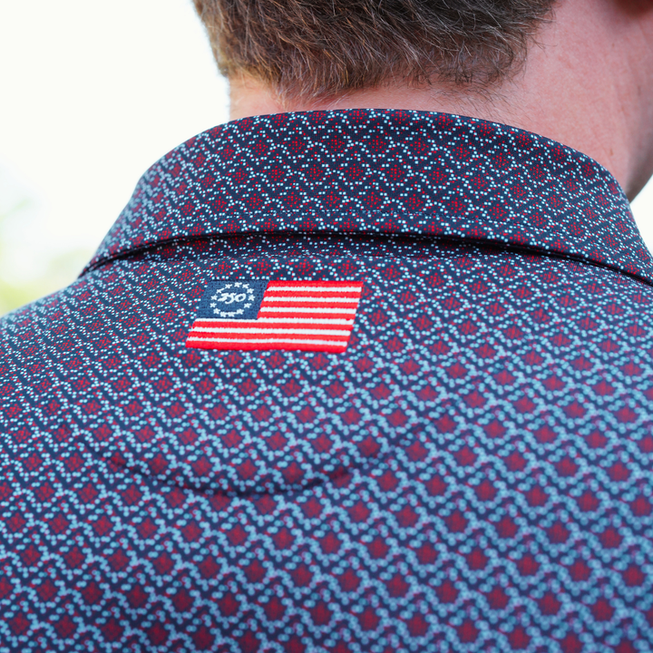 Horn Legend X Curly Tail USA Polo | Navy / Red / White
