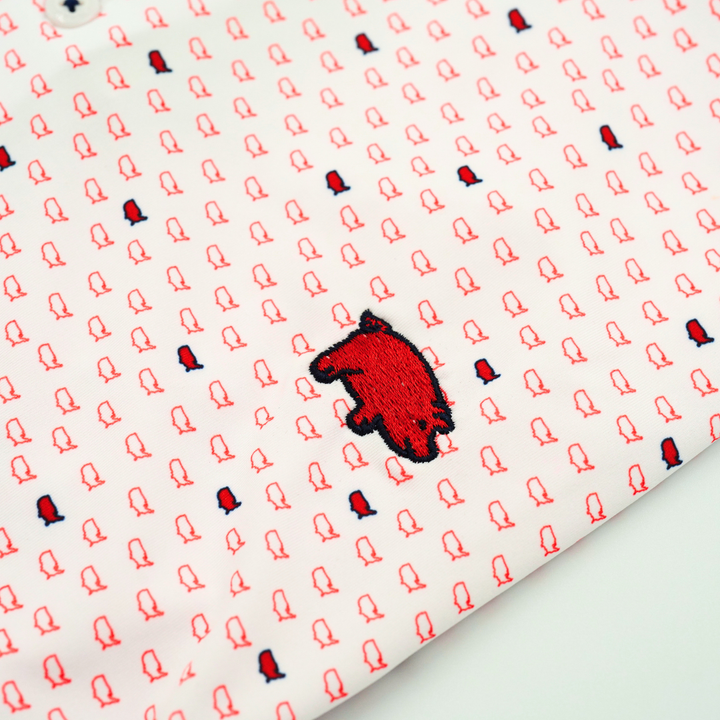 Horn Legend X Curly Tail USA Polo | White / Red / Navy