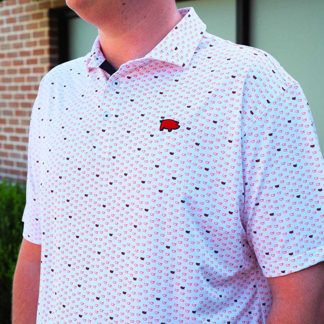 Horn Legend X Curly Tail USA Polo | White / Red / Navy
