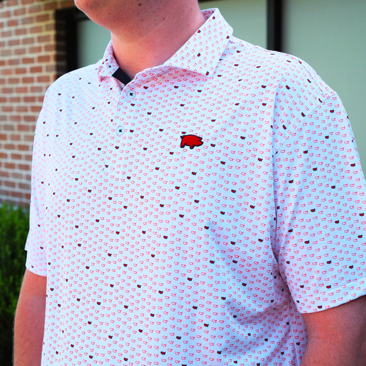 Horn Legend X Curly Tail USA Polo | White / Red / Navy