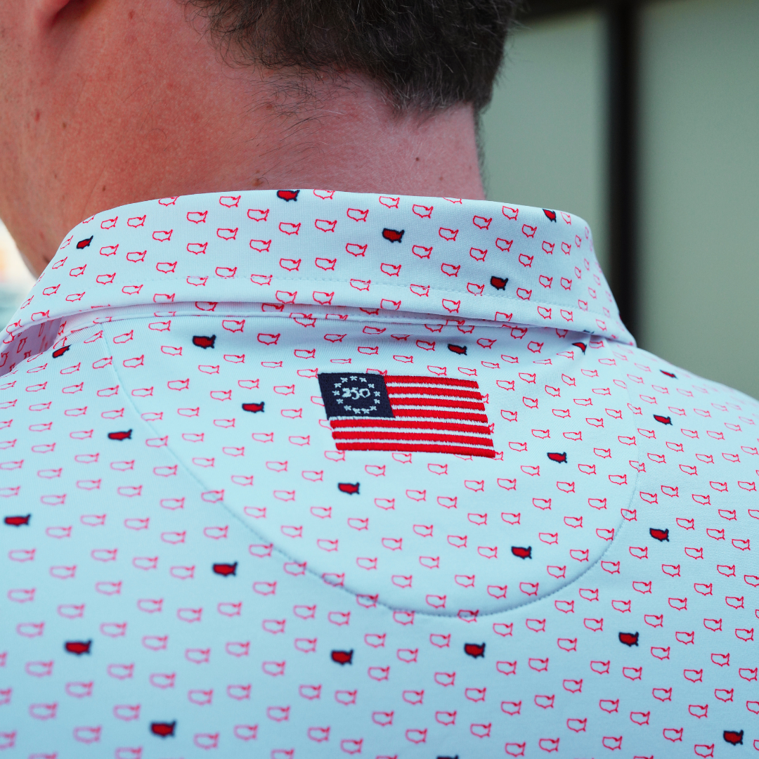 Horn Legend X Curly Tail USA Polo | White / Red / Navy