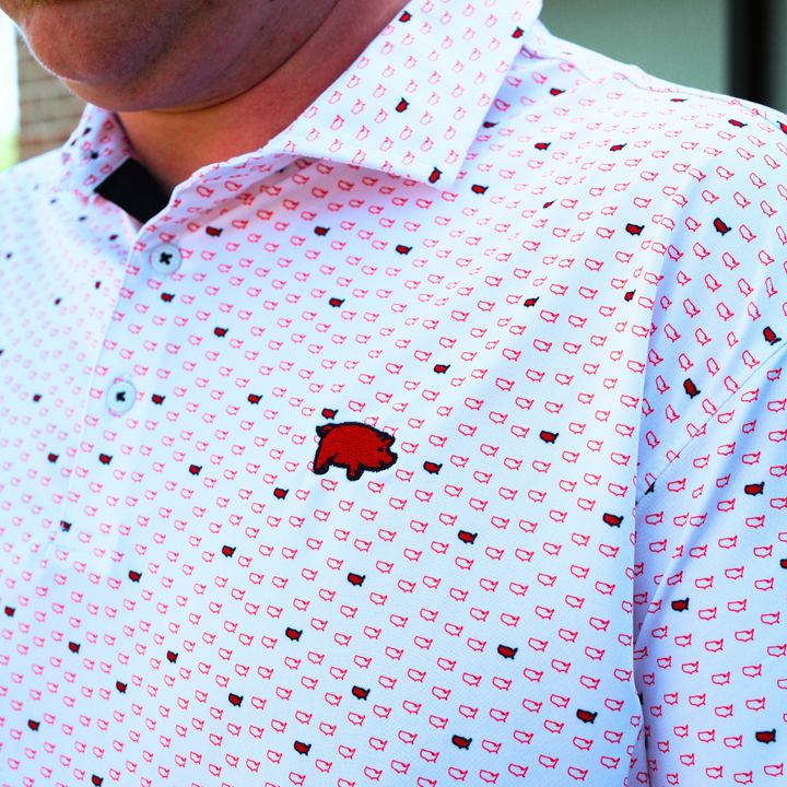 Horn Legend X Curly Tail USA Polo | White / Red / Navy