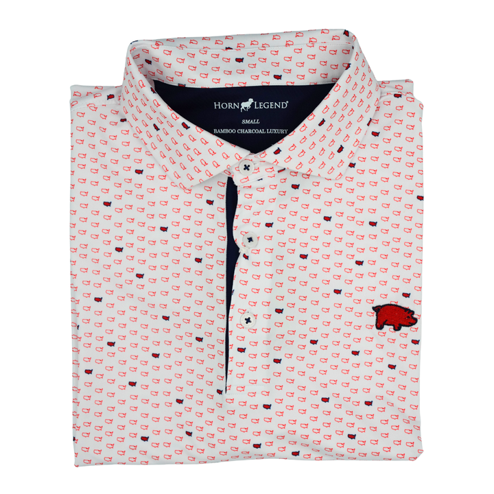 Horn Legend X Curly Tail USA Polo | White / Red / Navy