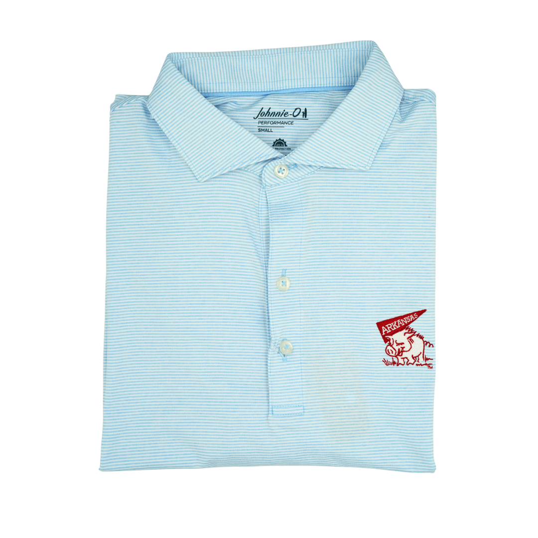 Johnnie-O Pennant Hog Polo | Gulf Blue