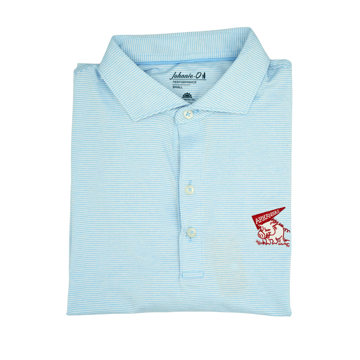 Johnnie-O Pennant Hog Polo | Gulf Blue