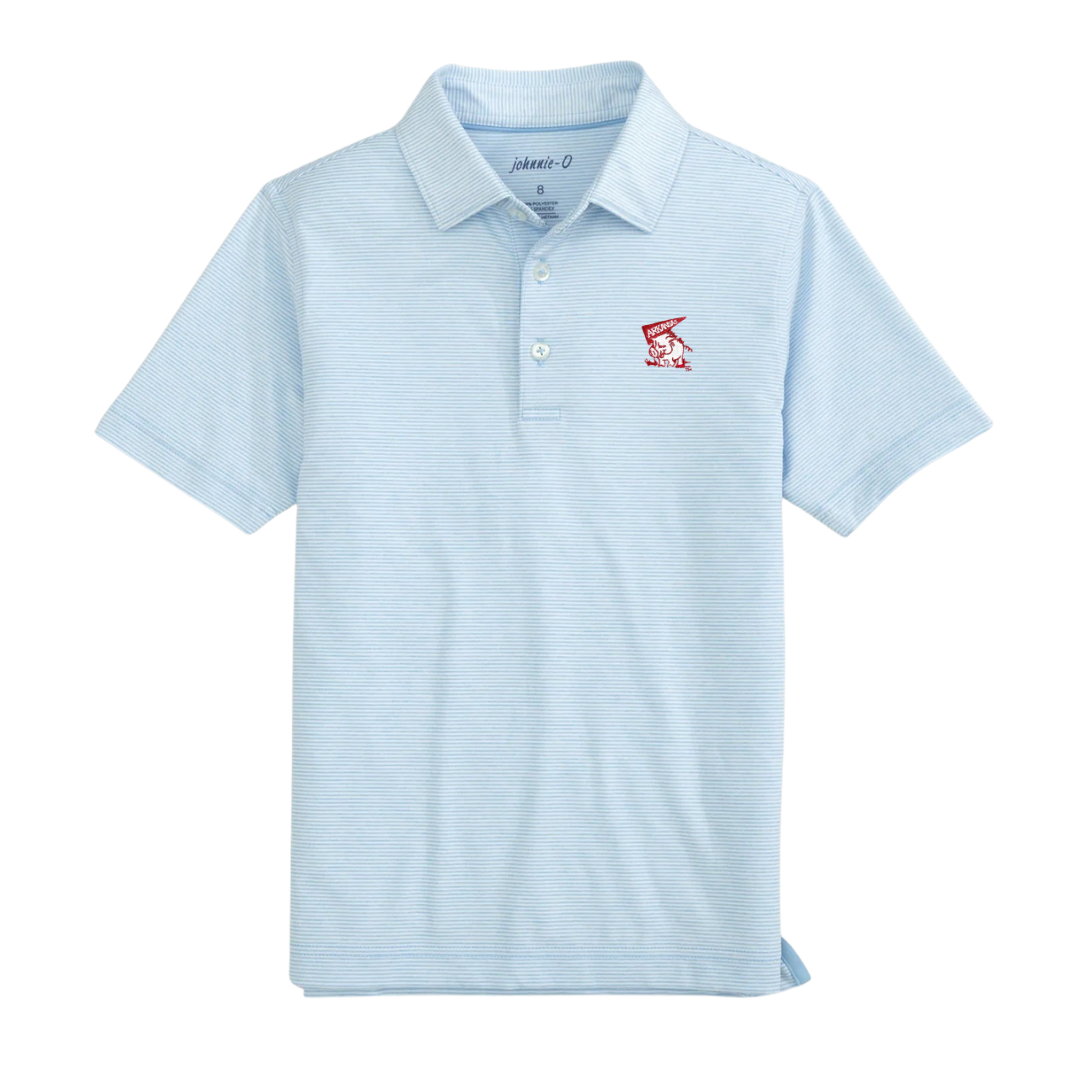 Johnnie-O Pennant Hog Polo | Gulf Blue