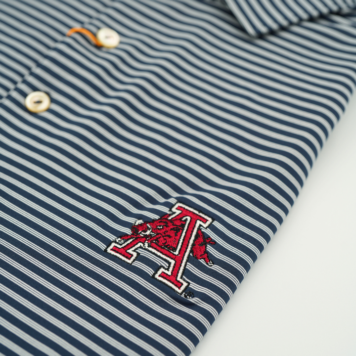 Peter Millar Hog in Front of 'A' Polo | Navy